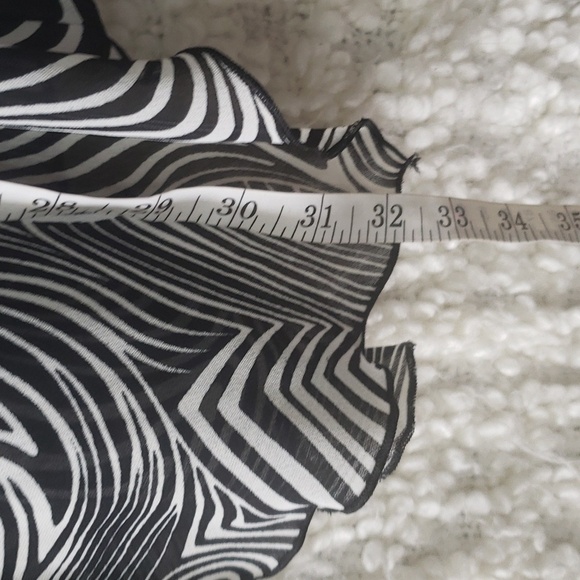 Della Spiga weekend waterfall black and white spiral graphic skirt cottagecore m - Picture 7 of 8